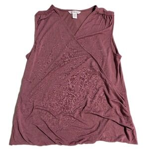 Athleta‎ Sleeveless Wrap Top Womens Medium Mauve Casual Athleisure